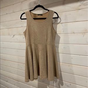 Qed London Gold Dress